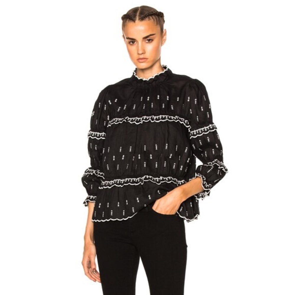 Isabel Marant Etoile Daniela Embroidered Blouse